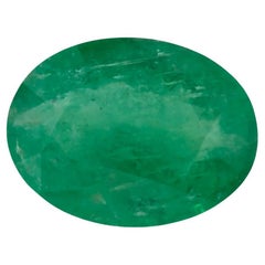 0.94 Ct Emerald Oval Loose Gemstone (pierre précieuse en vrac)