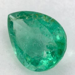 0.94 Ct Emerald Pear Loose Gemstone