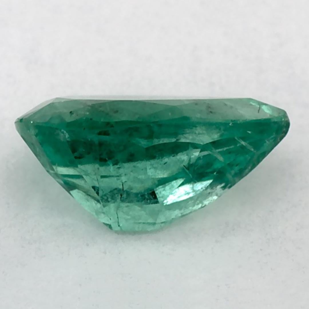 0.94 Ct Emerald Pear Loose Gemstone In New Condition For Sale In Fort Lee, NJ