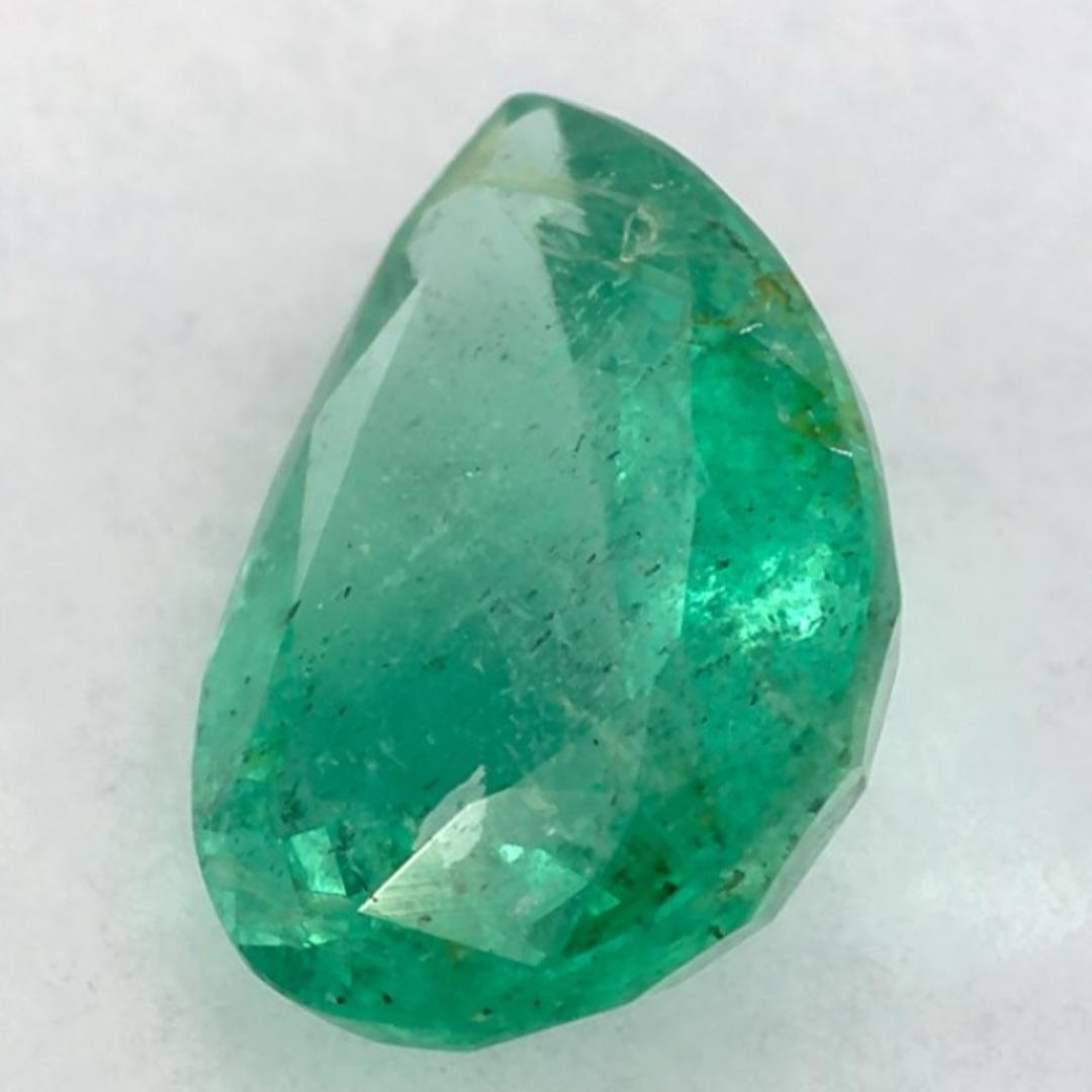 Women's 0.94 Ct Emerald Pear Loose Gemstone For Sale
