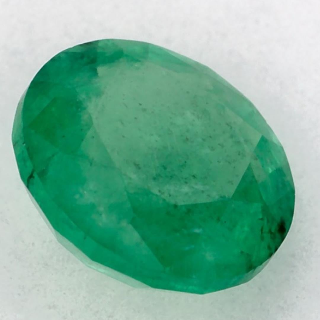 0.94 Ct Emerald Round Loose Gemstone For Sale 1