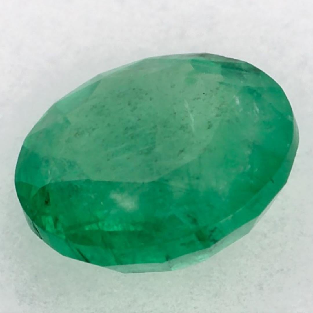 0.94 Ct Emerald Round Loose Gemstone For Sale 3
