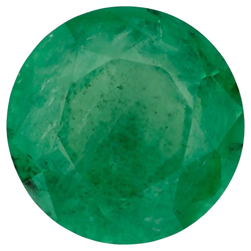 0.94 Ct Emerald Round Loose Gemstone For Sale