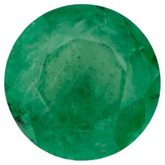 0.94 Ct Emerald Round Loose Gemstone