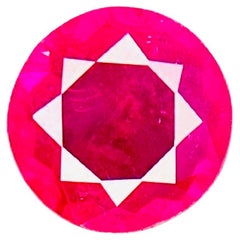 0.94 Ct GUILD Certificate Burma Ruby Unheated Pigeon blood color