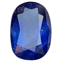 0.94 Ct Natural Deep Blue Sapphire, Oval Cut Loose Gemstone, for Custom Ring