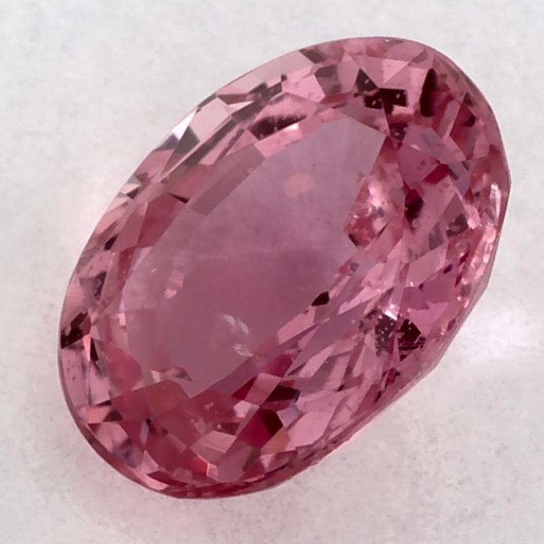 0.94 Ct Pink Sapphire Oval Loose Gemstone (Ovalschliff) im Angebot