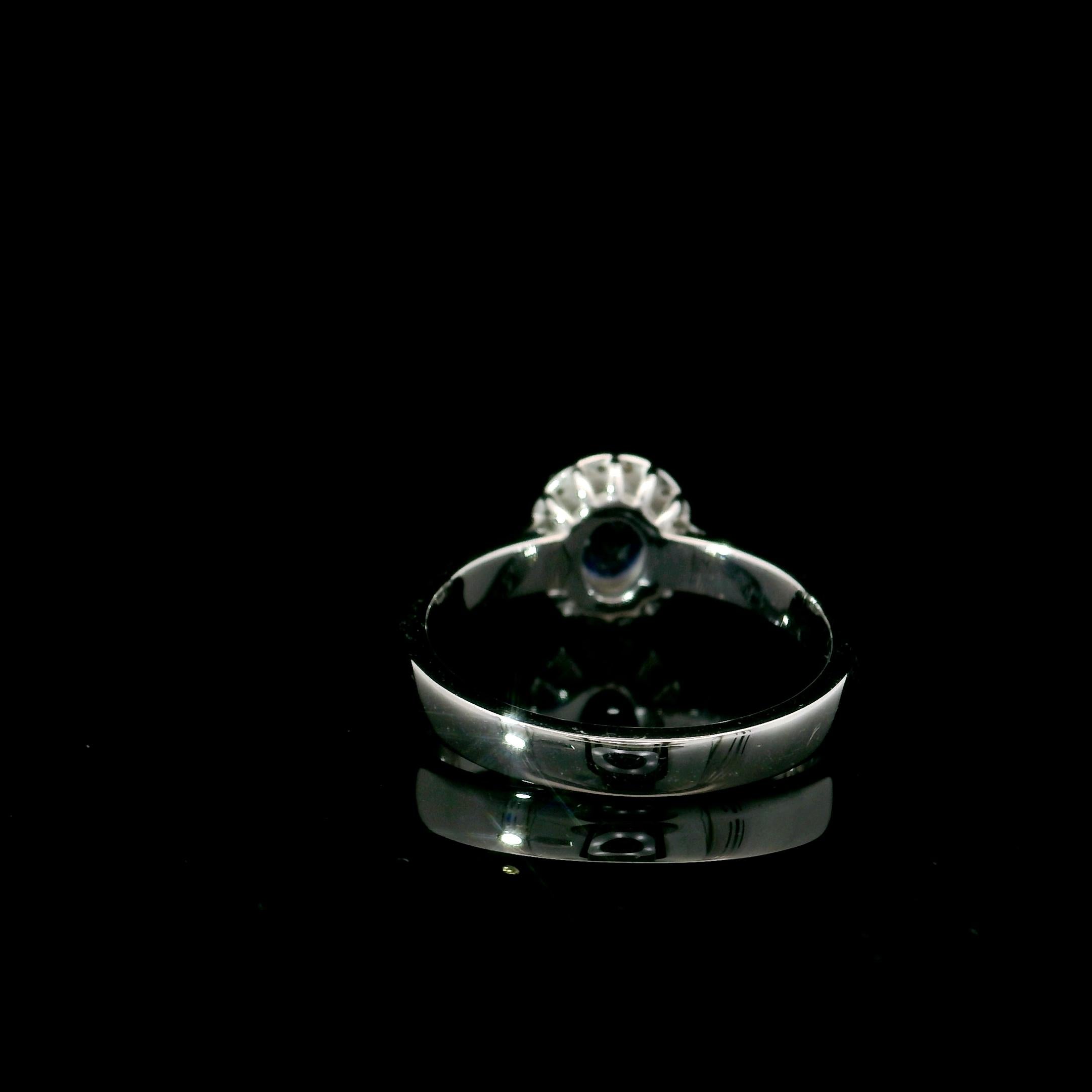 0.94 cts sapphire rings For Sale 1