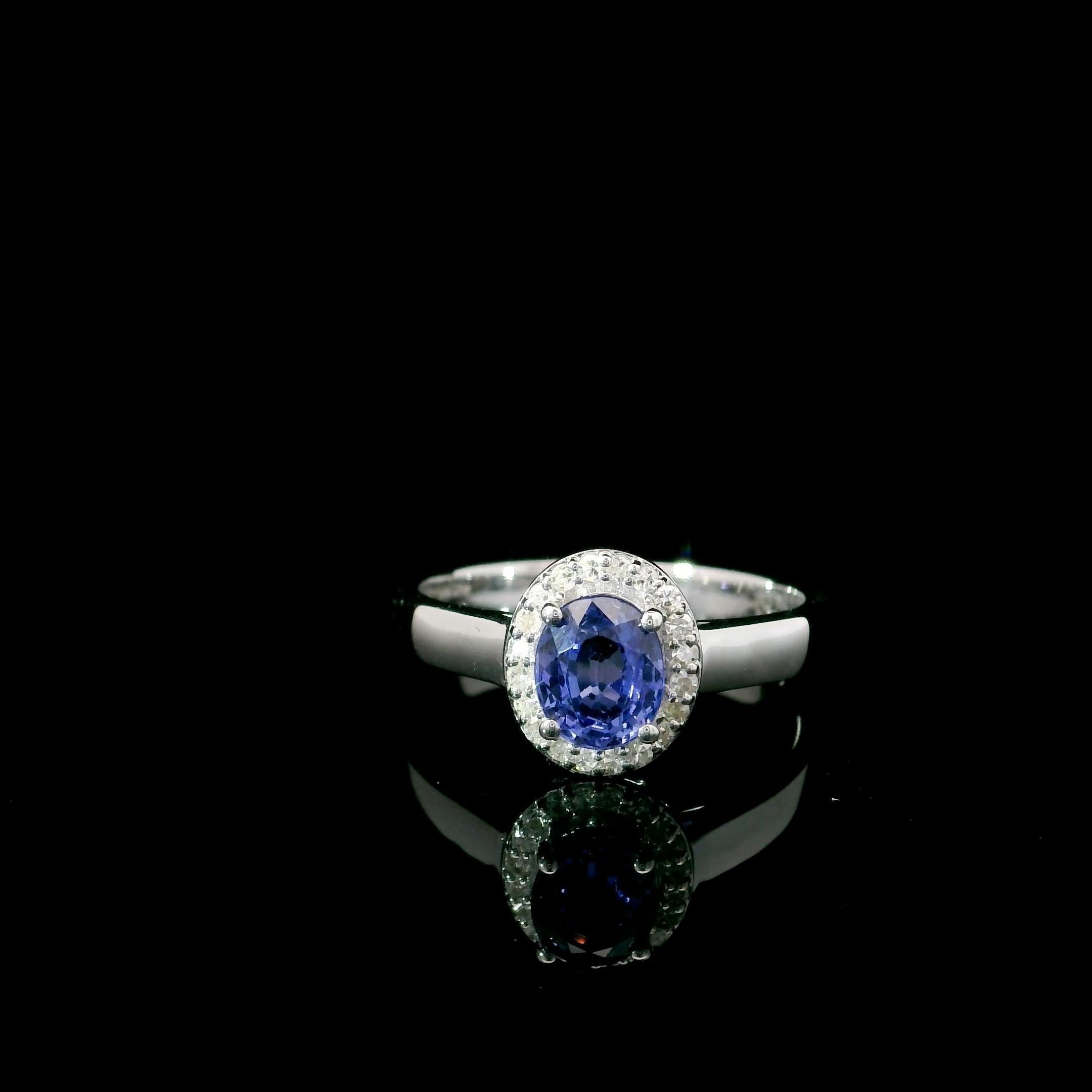 0.94 cts sapphire rings For Sale 3