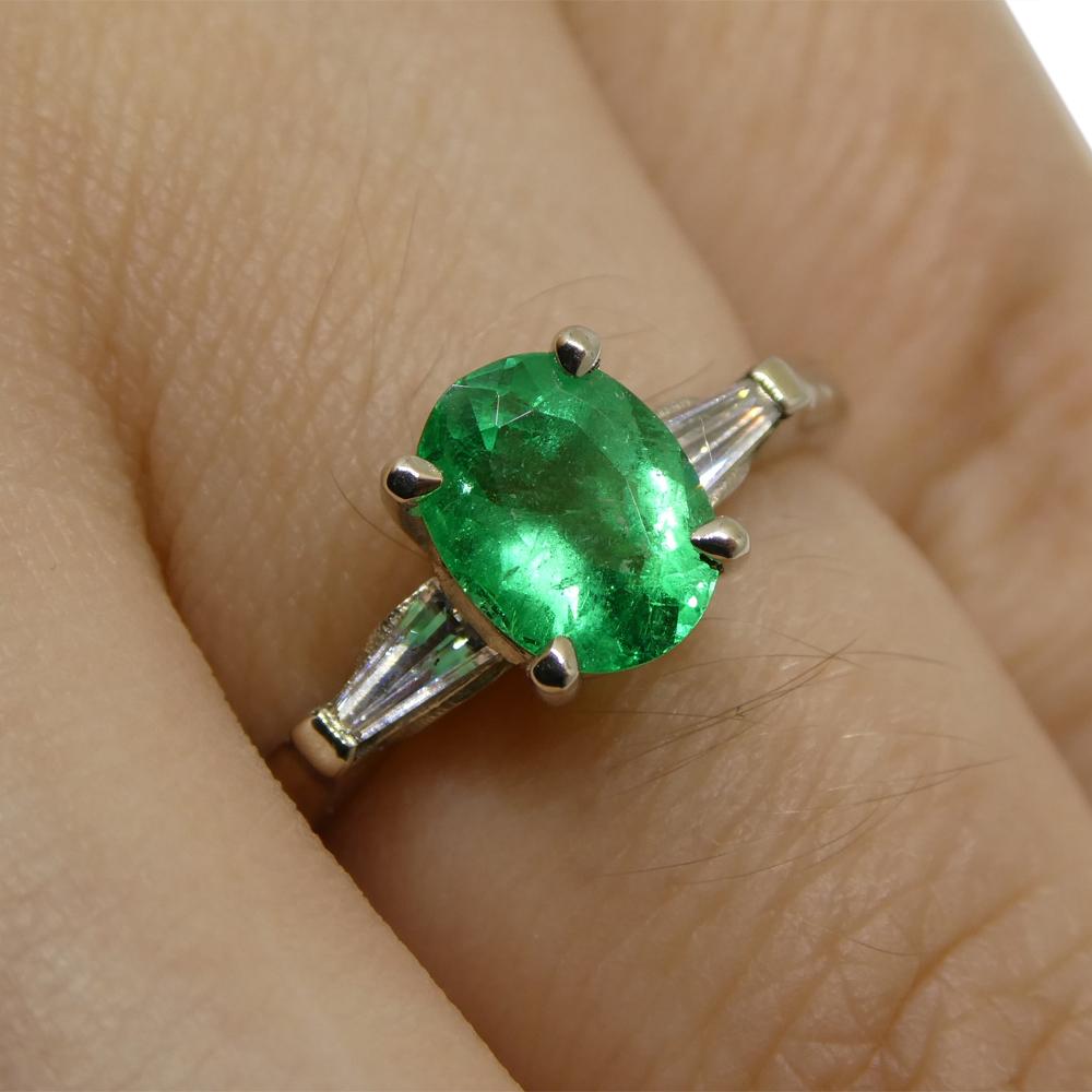 The appraisal reads as follows:

 

Gem Scope Appraisal Laboratories
Appraisal No: N8.1200195

Certificate of Evaluation

Oct 14, 2020

One lady's custom made stamped 18K white gold ring, set with 1 Oval Shaped cut Emerald (Columbian) (7.39x5.66)mm,