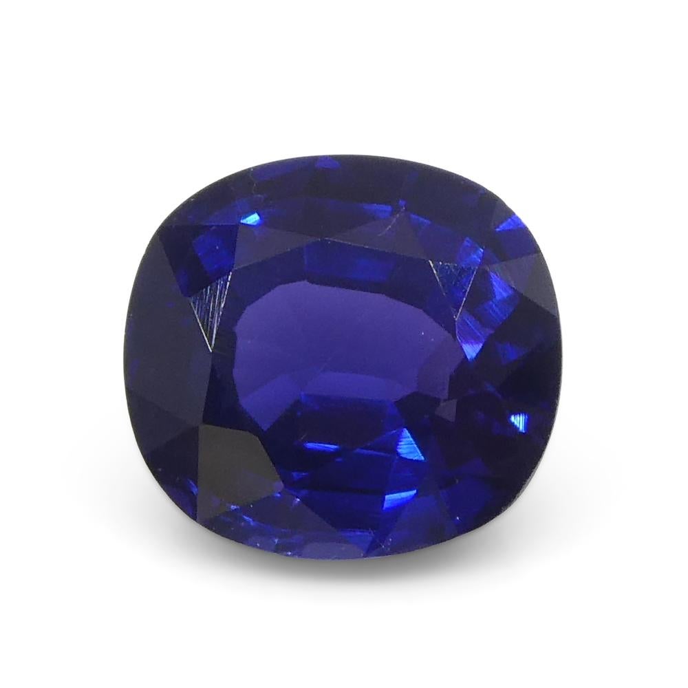 0.94ct Cushion Blue Sapphire from East Africa, Unheated For Sale 7