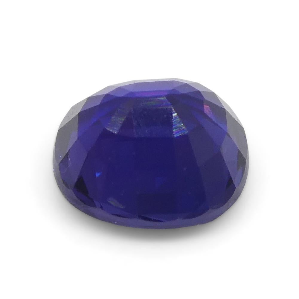 0.94ct Cushion Blue Sapphire from East Africa, Unheated For Sale 8