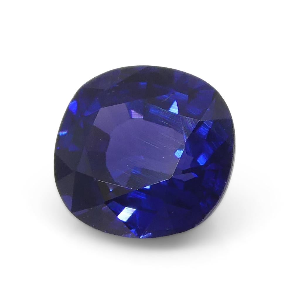 0.94ct Cushion Blue Sapphire from East Africa, Unheated For Sale 2