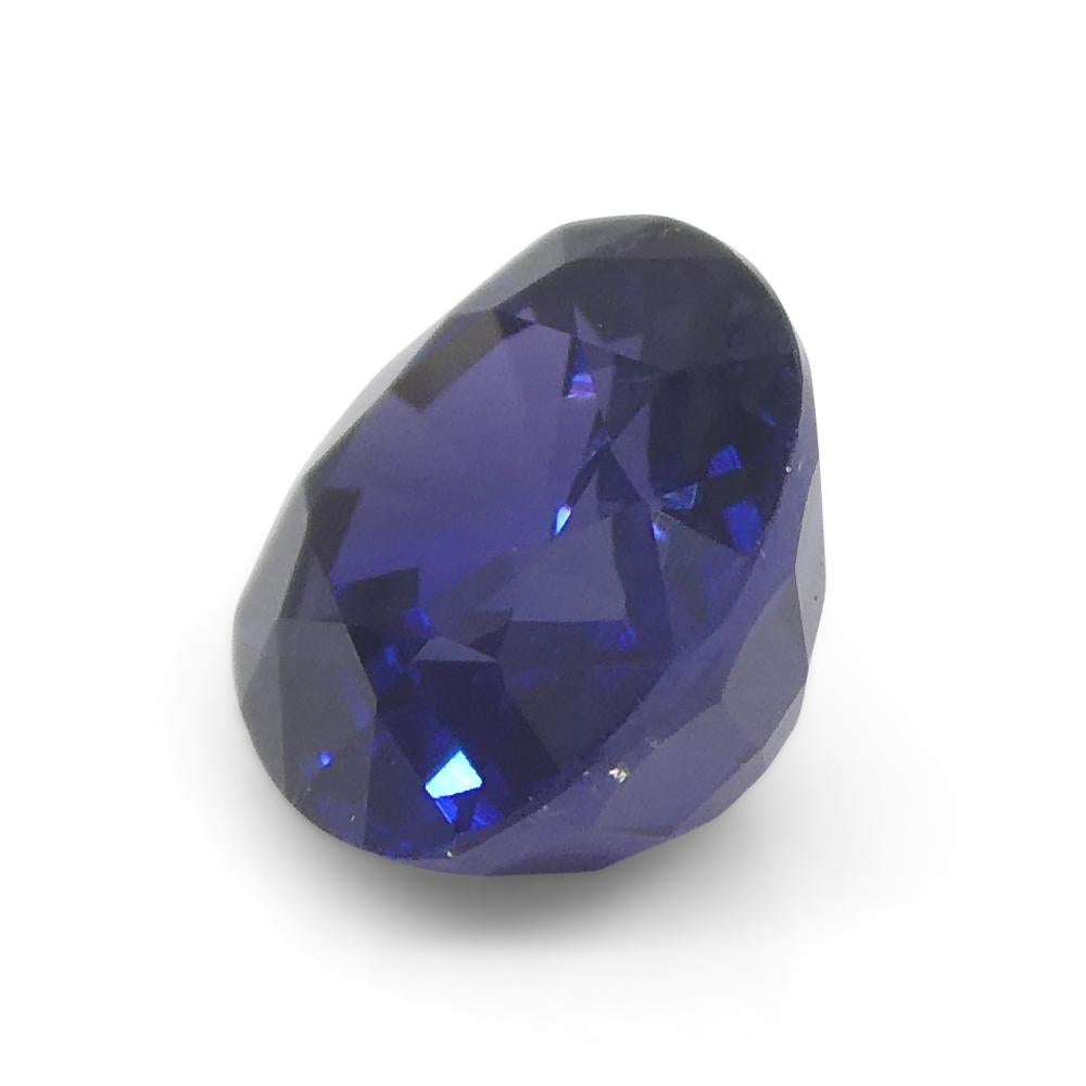 0.94ct Cushion Blue Sapphire from East Africa, Unheated For Sale 3