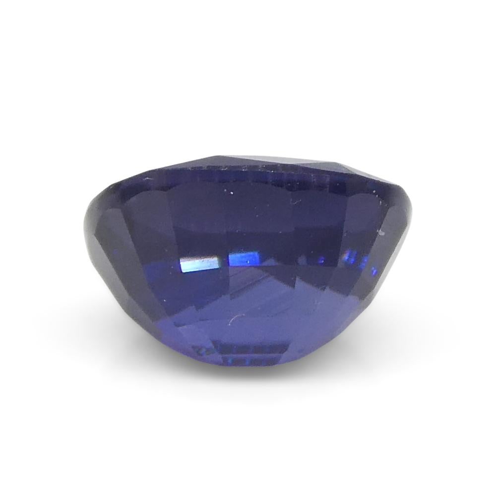 0.94ct Cushion Blue Sapphire from East Africa, Unheated For Sale 4