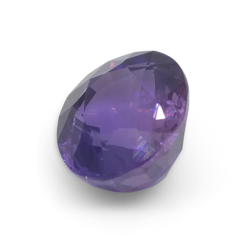 0.94ct Cushion Purple Sapphire from Madagascar Unheated For Sale 5