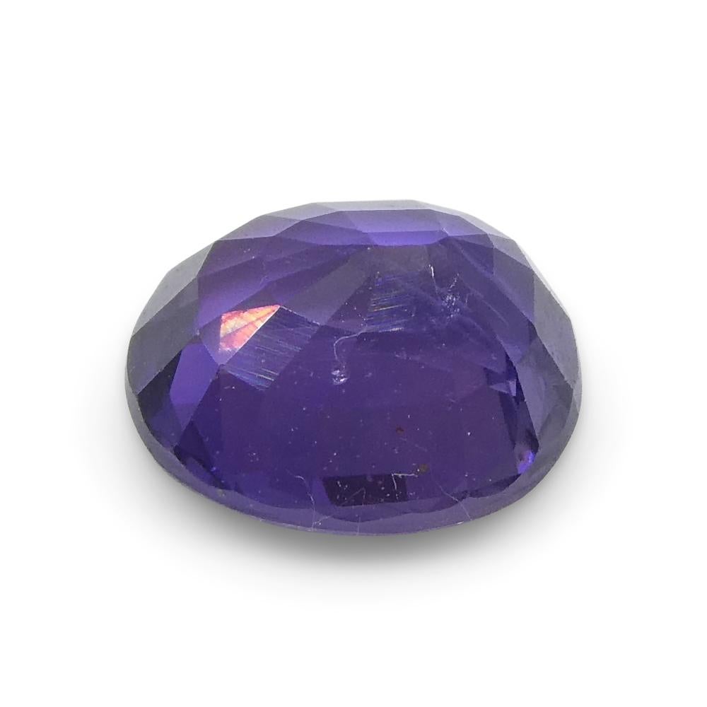 0.94ct Cushion Purple Sapphire from Madagascar Unheated For Sale 8