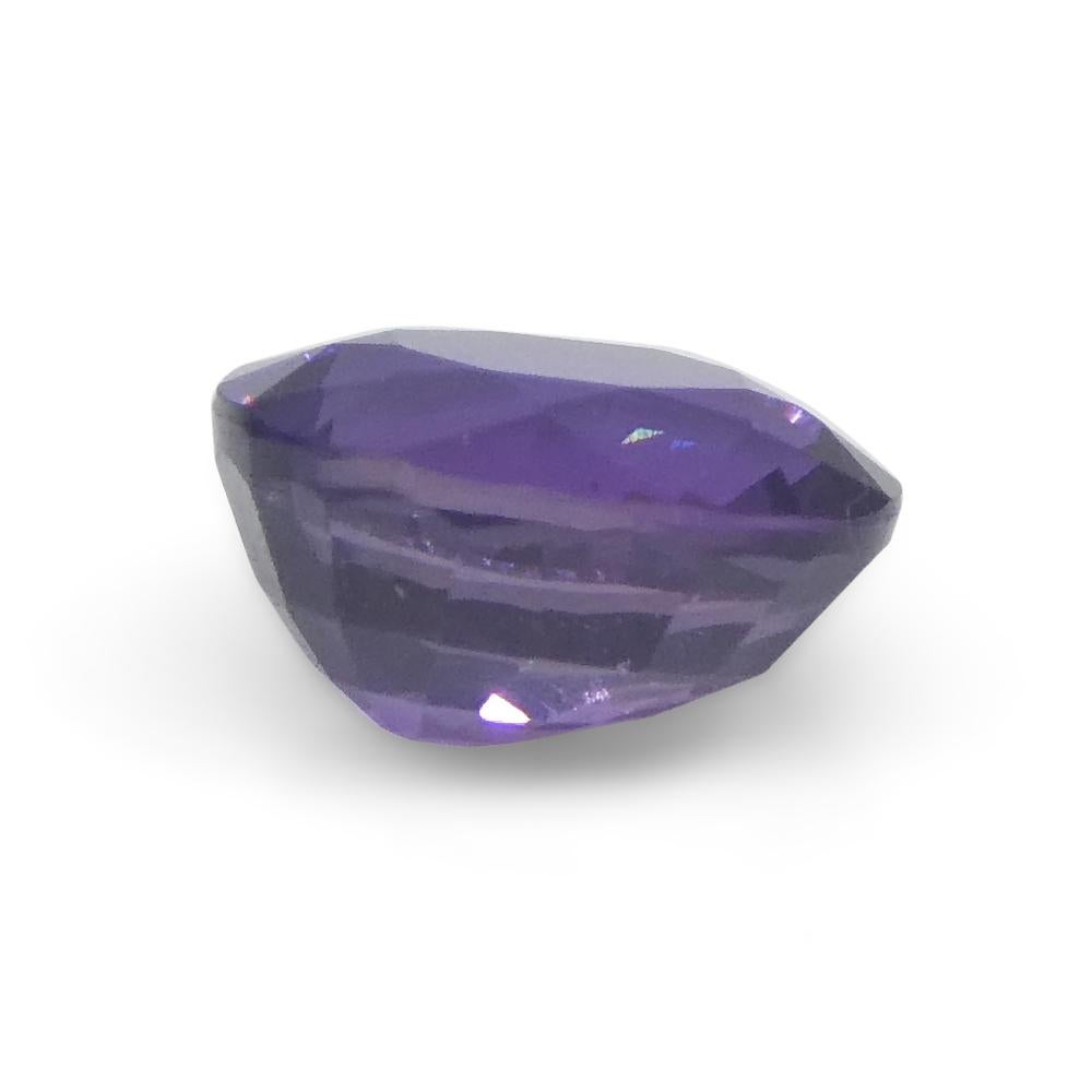 0.94ct Cushion Purple Sapphire from Madagascar Unheated For Sale 4