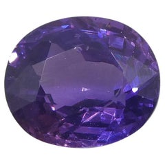 0.94ct Saphir violet coussin de Madagascar non chauffé