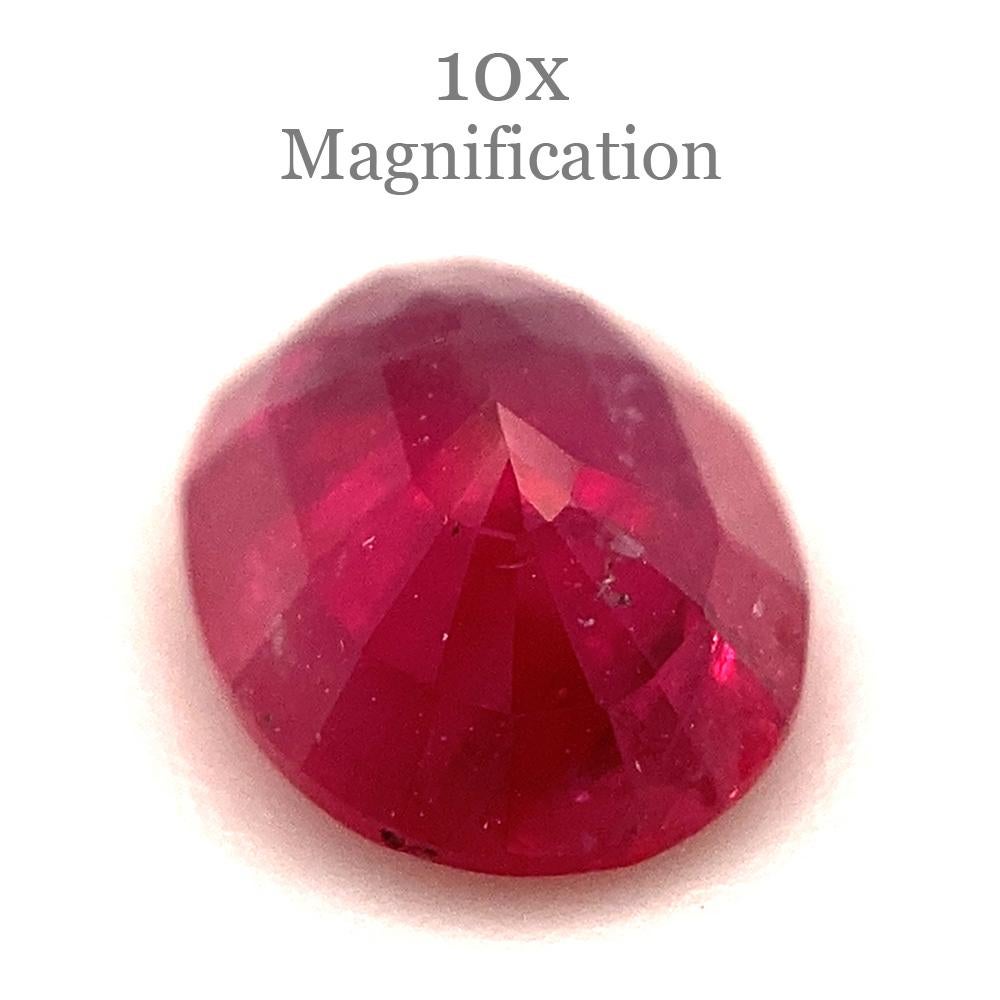 0.94ct Oval Red Ruby from Mozambique For Sale 5