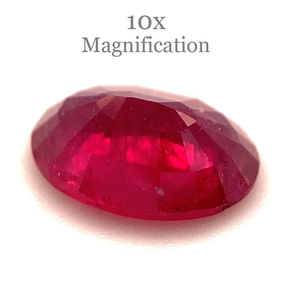 0.94ct Oval Red Ruby from Mozambique For Sale 6