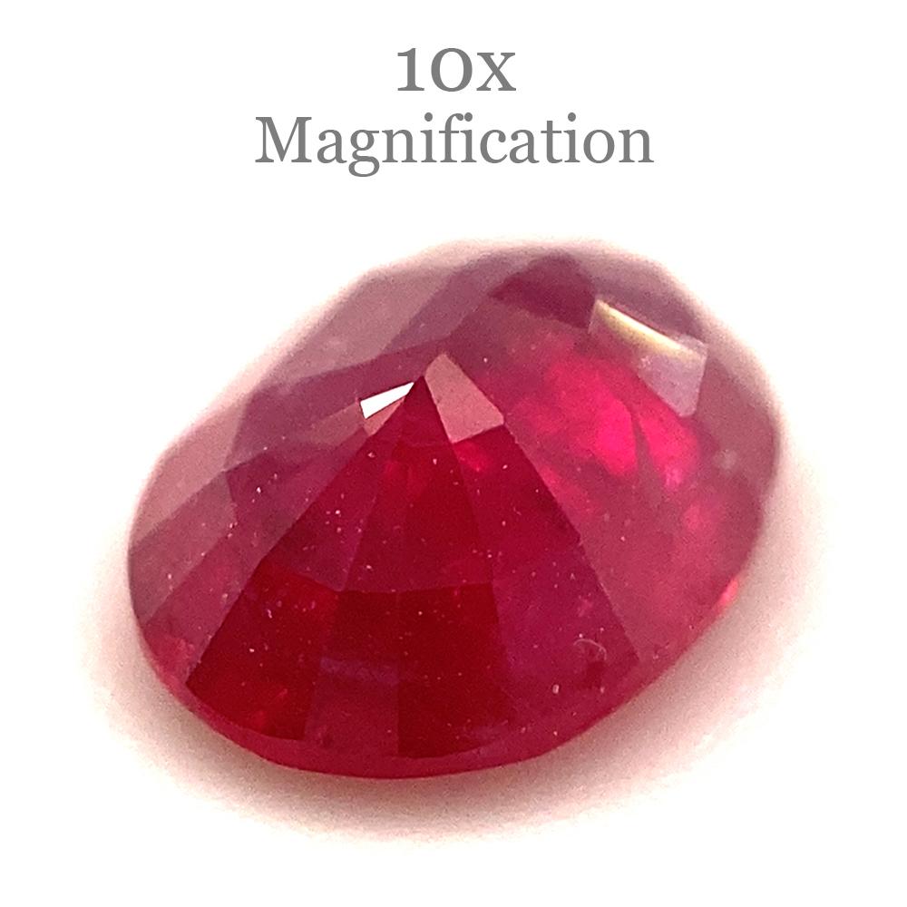 0.94ct Oval Red Ruby from Mozambique For Sale 7