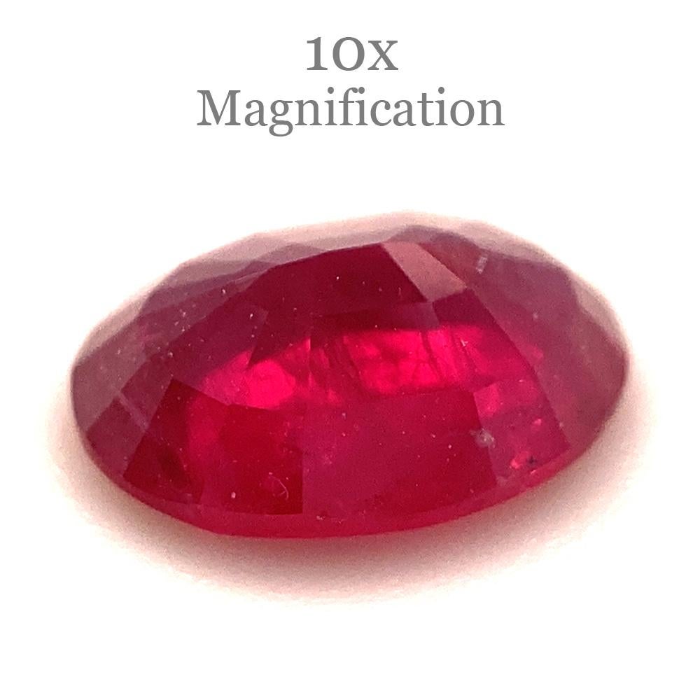 0.94ct Oval Red Ruby from Mozambique For Sale 8