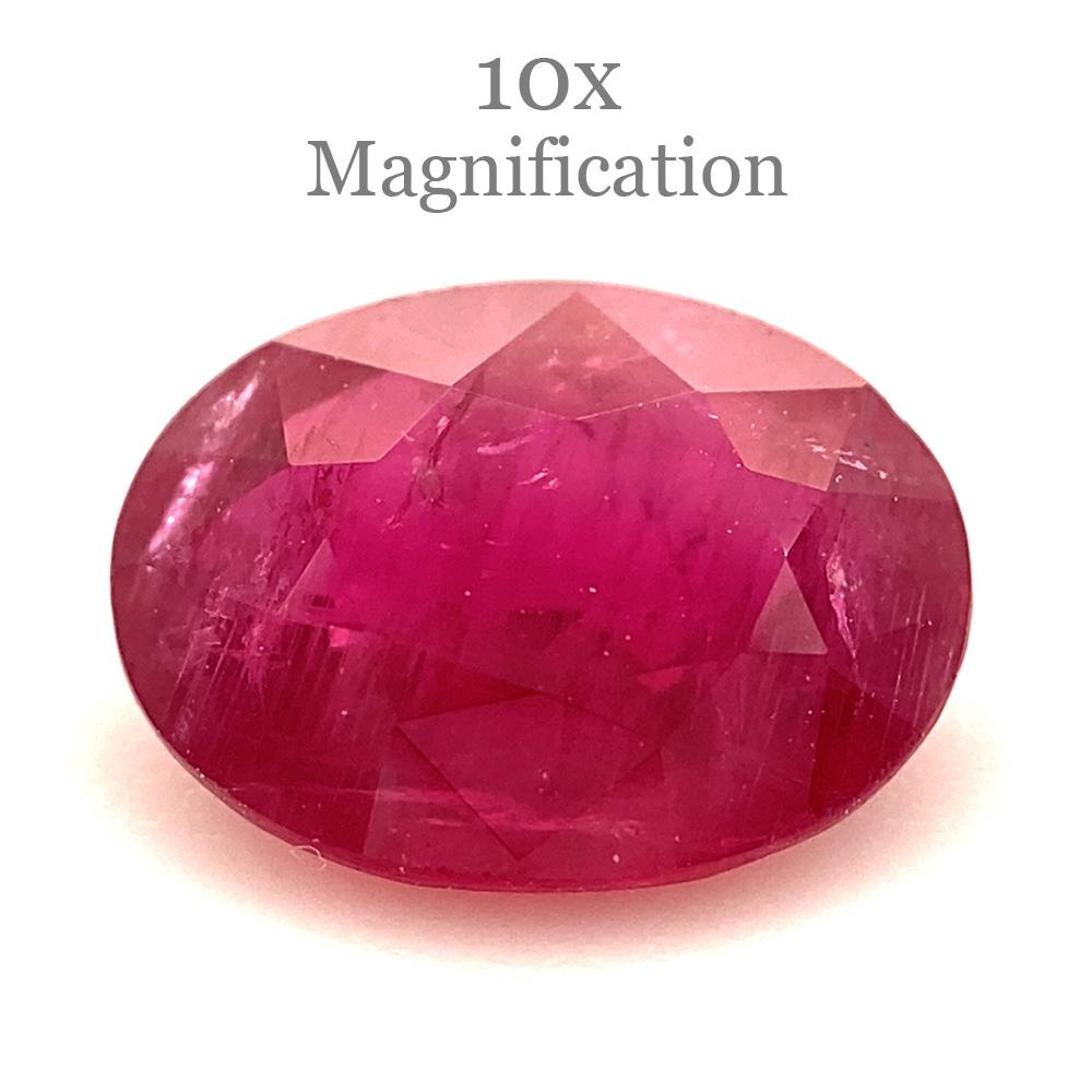 0.94ct Oval Red Ruby from Mozambique For Sale 9