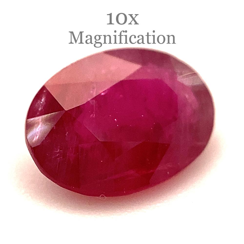 0.94ct Oval Red Ruby from Mozambique For Sale 10