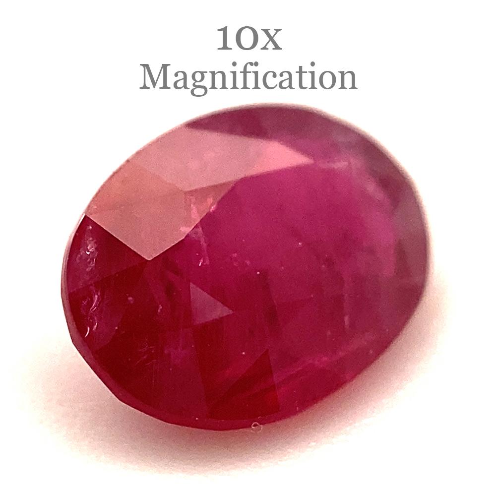 0.94ct Oval Red Ruby from Mozambique For Sale 11