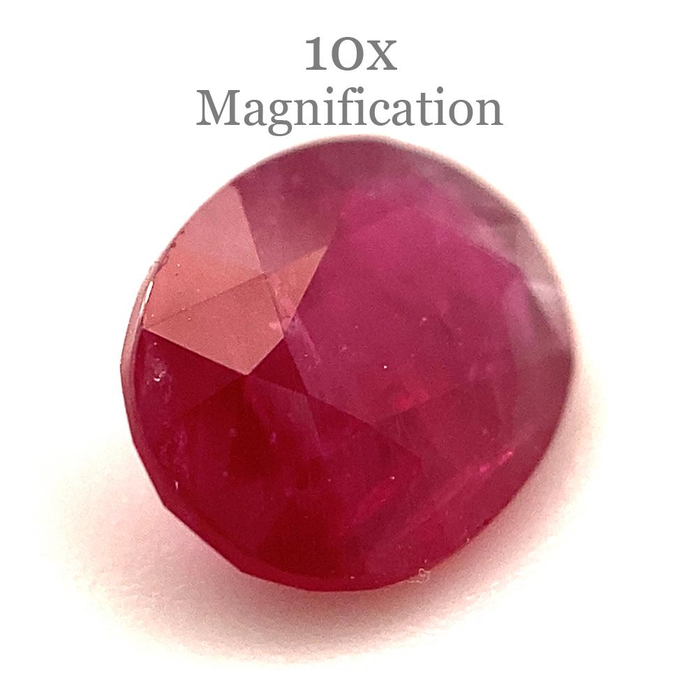 0.94ct Oval Red Ruby from Mozambique For Sale 12