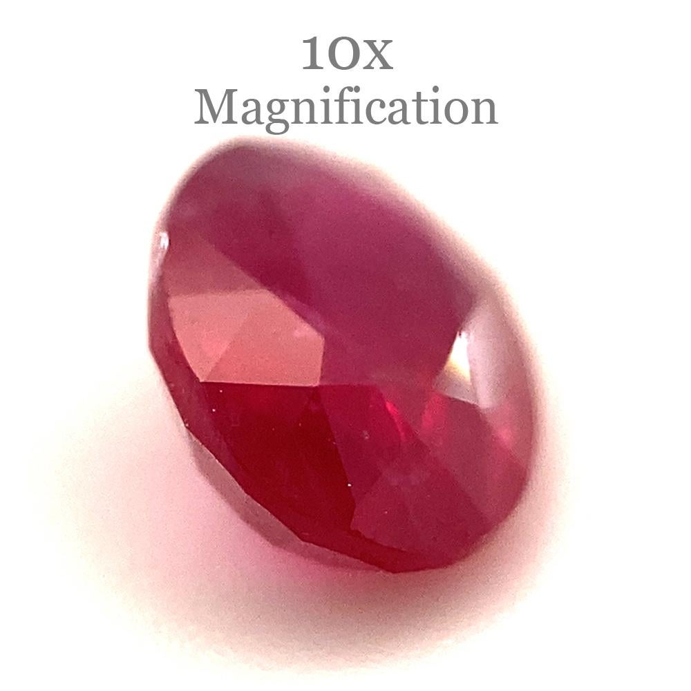 0.94ct Oval Red Ruby from Mozambique For Sale 13