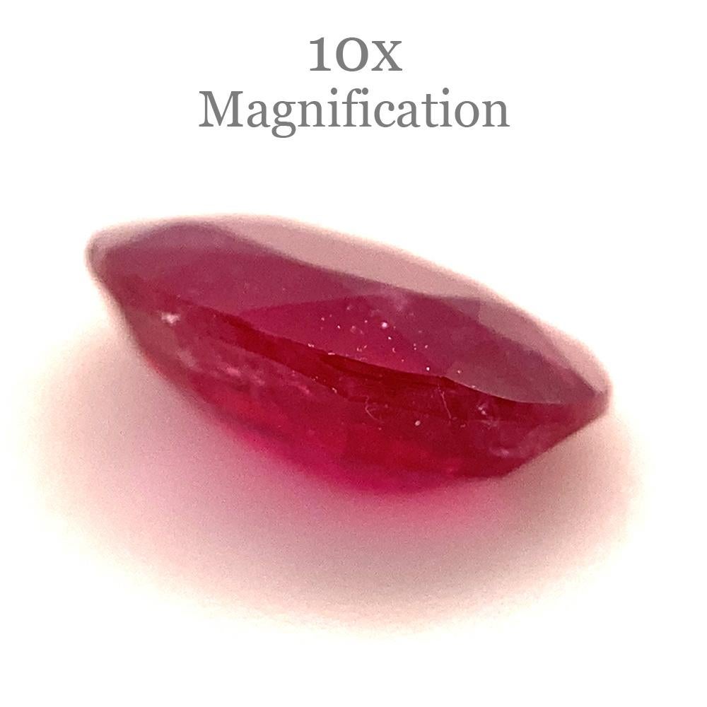 0.94ct Oval Red Ruby from Mozambique For Sale 14