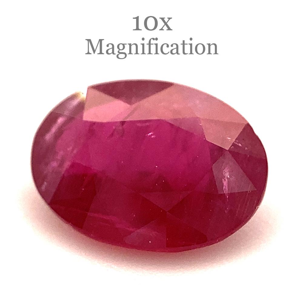 0.94ct Oval Red Ruby from Mozambique For Sale 1