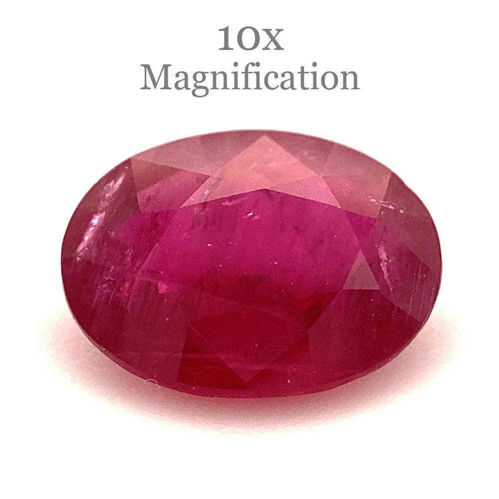 0.94ct Oval Red Ruby from Mozambique For Sale 2