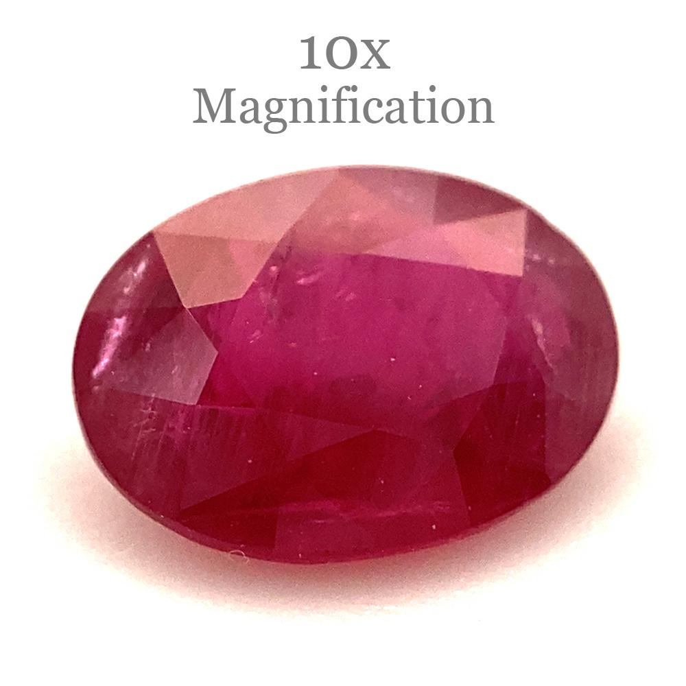 0.94ct Oval Red Ruby from Mozambique For Sale 3