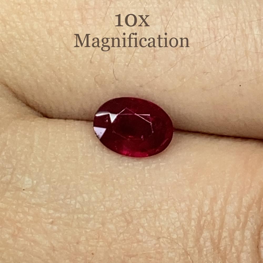 0.94ct Oval Red Ruby from Mozambique For Sale 4