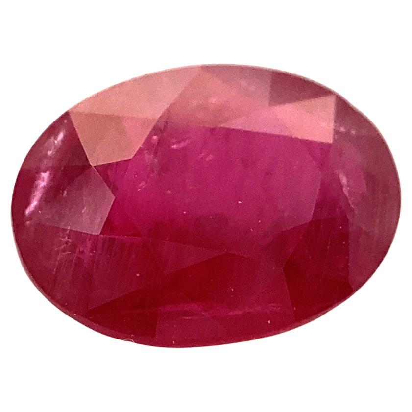 0.94ct Oval Red Ruby from Mozambique For Sale