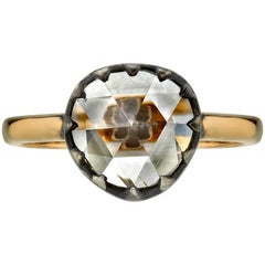 0.94ct Rose Cut Georgian Style Engagement Ring