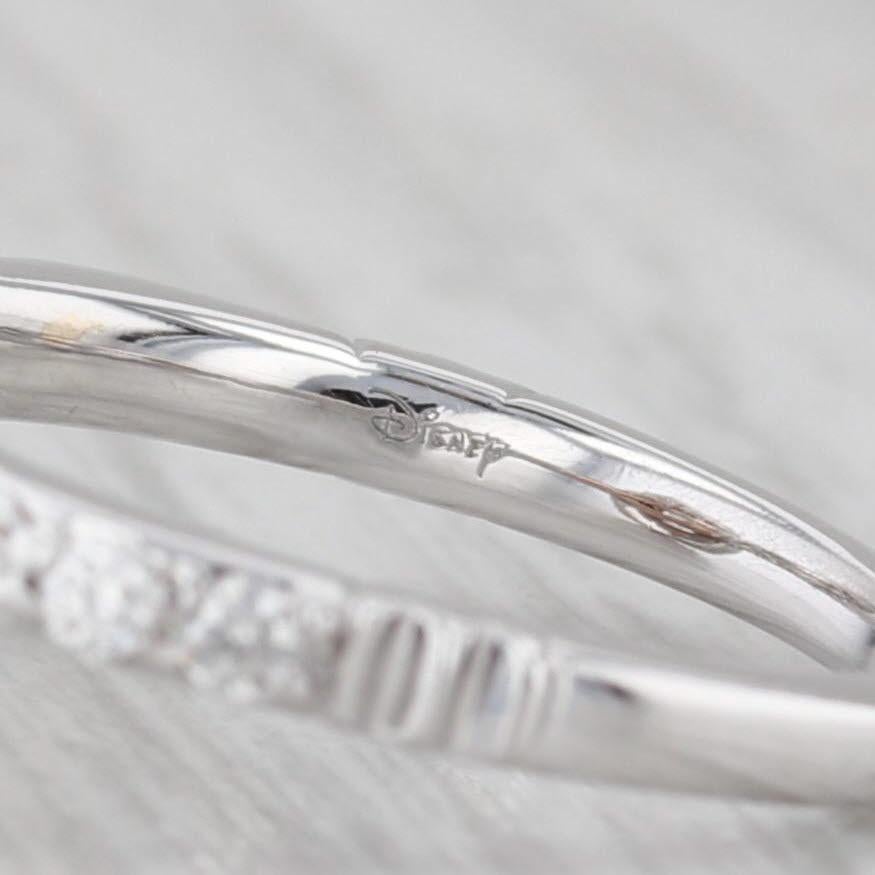 0,94ctw Birne Diamant Halo Verlobungsring 14k Weißgold Disney Ariel Größe 5,5 für Damen oder Herren im Angebot