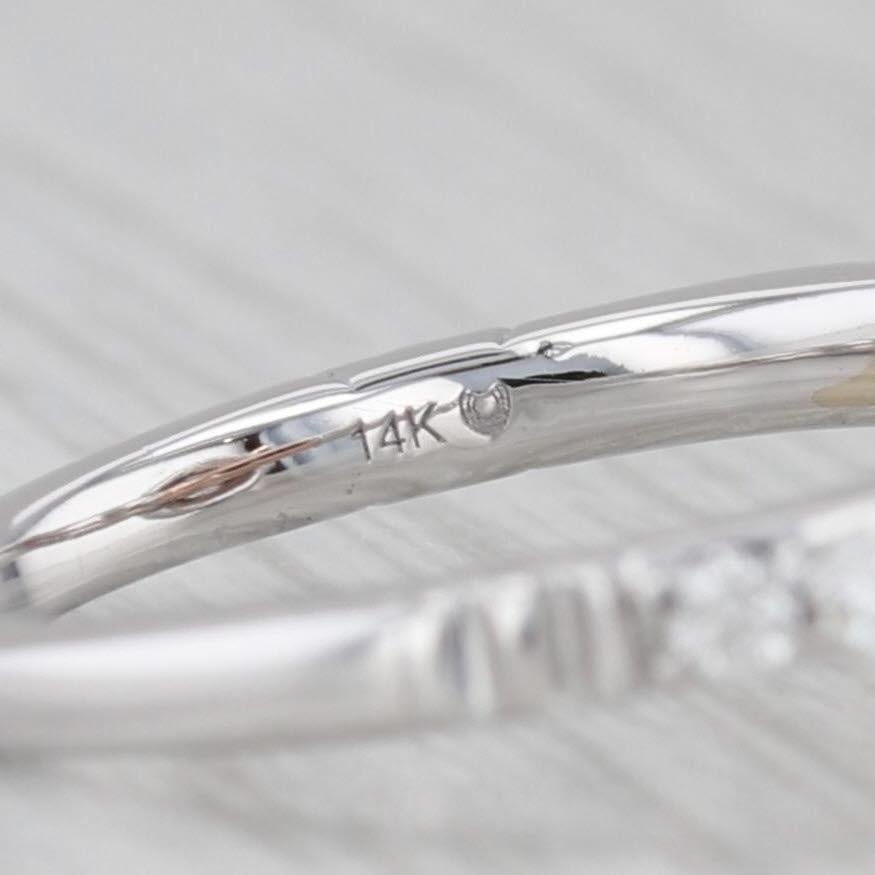 0,94ctw Birne Diamant Halo Verlobungsring 14k Weißgold Disney Ariel Größe 5,5 im Angebot 3