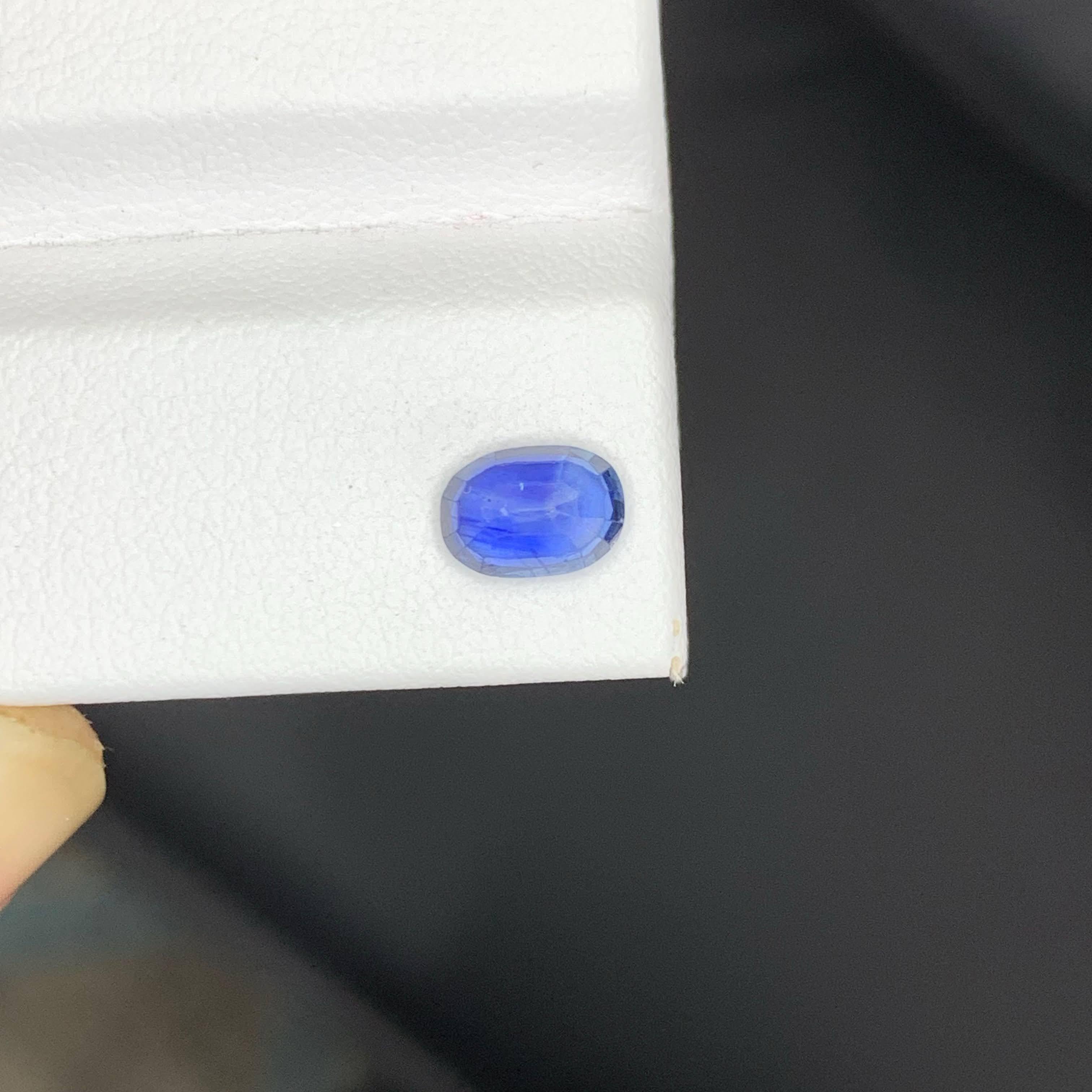0.95 Carat Nature Loose Blue Sapphire Stone Oval Cut Sri Lankan Gemstone en vente 4