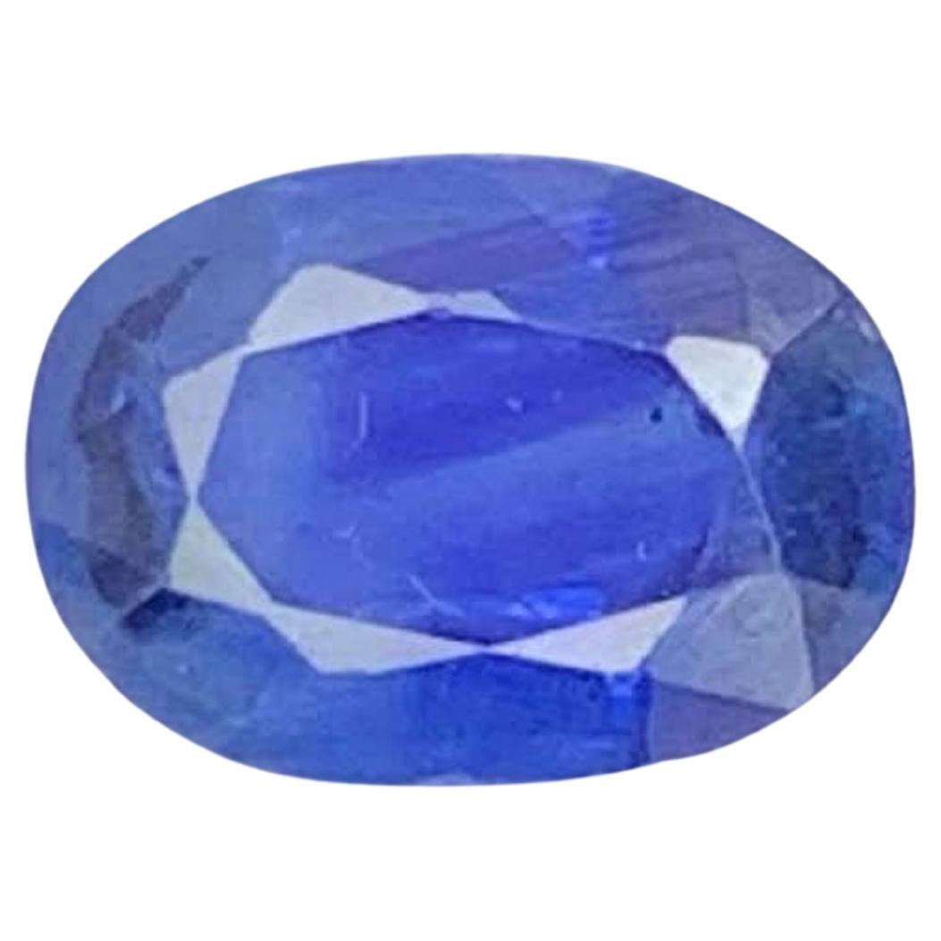 0,95 Carati di Zaffiro Blu Naturale Sciolto Taglio Ovale Gemma dello Sri Lanka