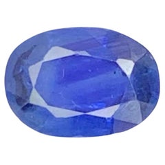 0,95 Carati di Zaffiro Blu Naturale Sciolto Taglio Ovale Gemma dello Sri Lanka