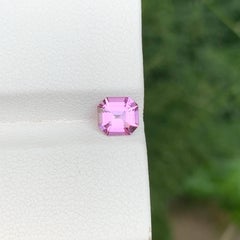 0.95 Carat Natural Loose Hot Pink Color Spinel Stone Asscher Cut Afghan Gemstone
