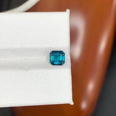 0.95 Carat Natural Loose Lagoon Blue Tourmaline Asscher Cut Afghan Gemstone
