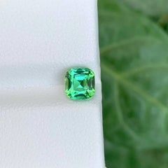 0.95 Karat Natürlicher loser Lagunengrüner Turmalin Cushion-Schliff Afghanischer Edelstein
