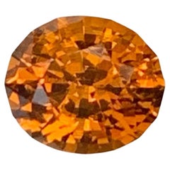 0.95 Carat Natural Loose Orange Fire Mali Garnet Oval Shape Gemstone