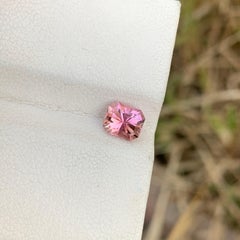 0.95 Carat Natural Loose Pink Tourmaline Fancy Emerald Shape Gem For Ring