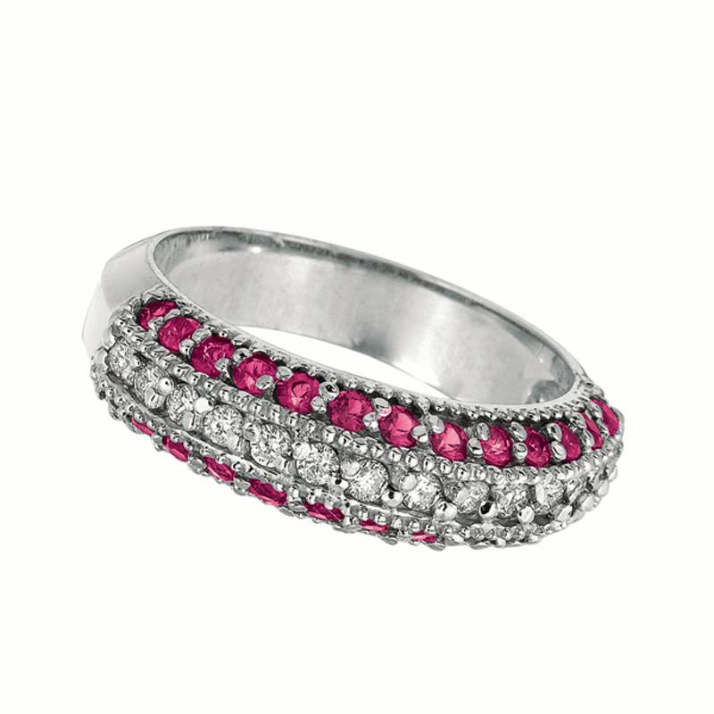 

0.95 Carat Natural Diamond and Pink Sapphire Ring Band G SI 14K White Gold

100% Natural Diamonds and Pink Sapphires
0.95CTW
G-H
SI
14K White Gold Prong style, 4.80 grams
6 mm in width
Size 7
14 diamonds - 0.31ct, 26 sapphires -